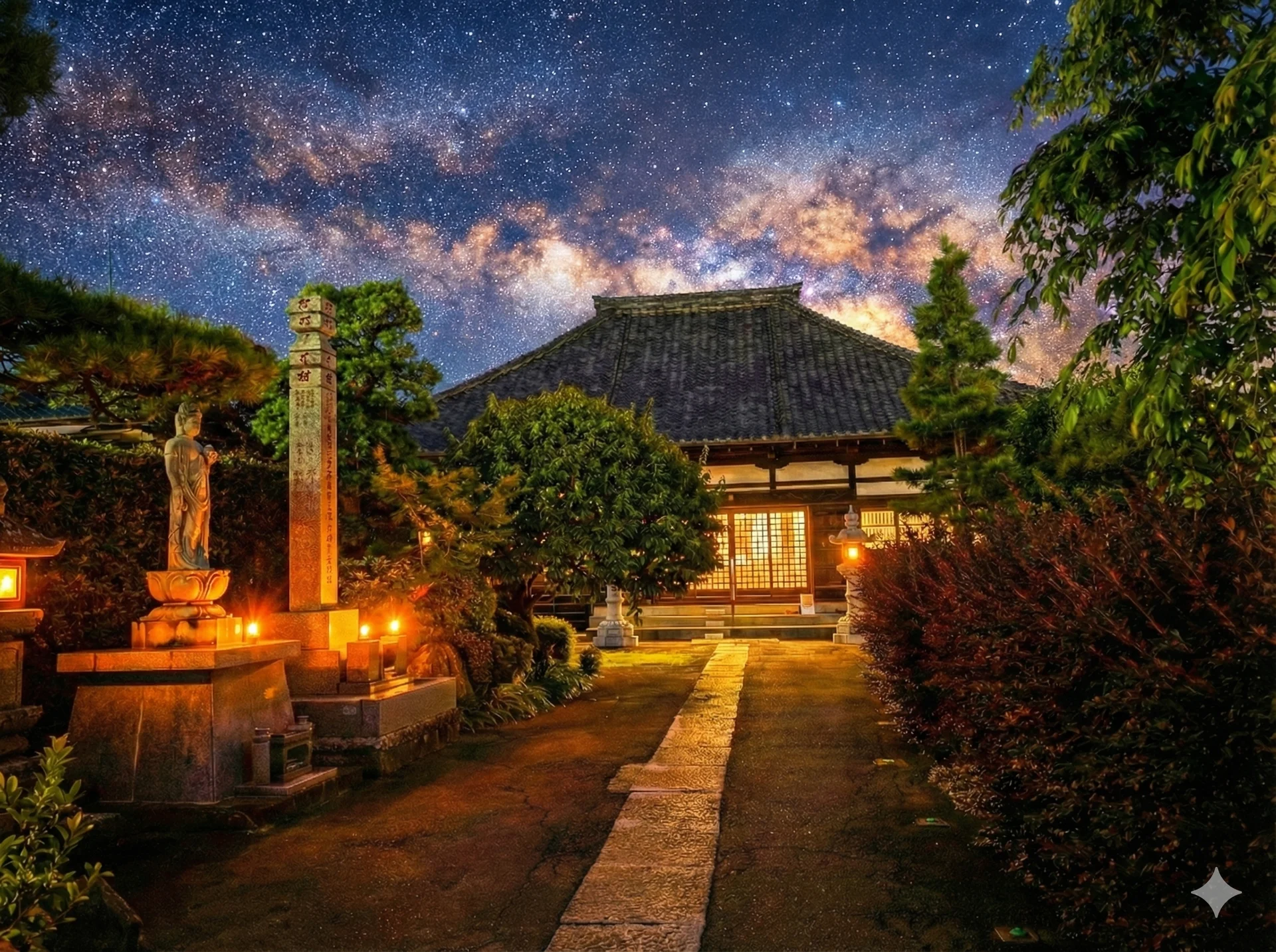 蓮花院 夜の静寂